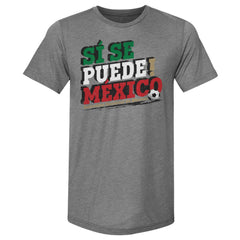 Mexico National Team 500 Level Si Se Puede Premium Tri-Blend T-Shirt - Gray