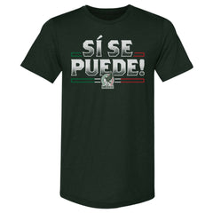 Mexico National Team 500 Level Si Se Puede Premium Tri-Blend T-Shirt - Forest Green