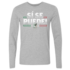 Mexico National Team 500 Level Si Se Puede Long Sleeve T-Shirt - Heather Gray