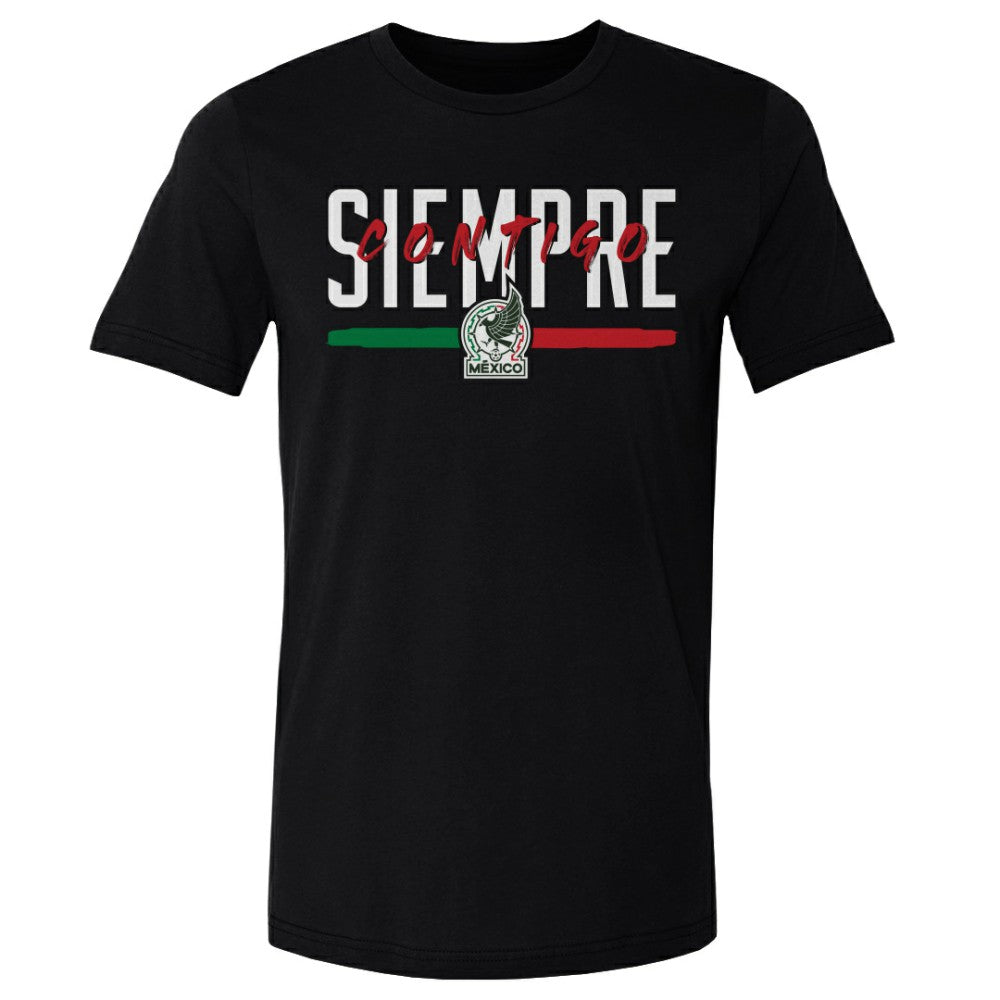 Mexico National Team 500 Level Siempre Contigo Cotton T-Shirt - Black