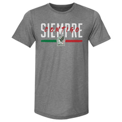 Mexico National Team 500 Level Siempre Contigo Premium Tri-Blend T-Shirt - Gray