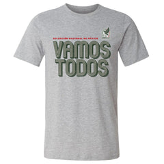 Mexico National Team 500 Level Vamos Todos Inline Bold Cotton T-Shirt - Heather Gray