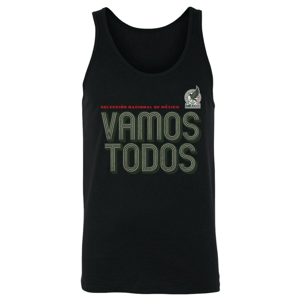 Mexico National Team 500 Level Vamos Todos Inline Bold Tank Top - Black