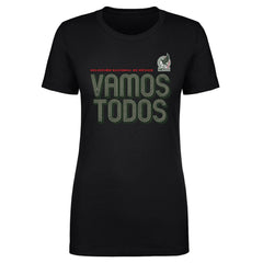 Mexico National Team 500 Level Women's Vamos Todos Inline Bold T-Shirt - Black