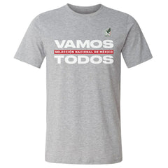 Mexico National Team 500 Level Vamos Todos Cotton T-Shirt - Heather Gray