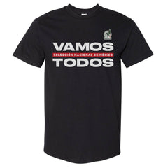 Mexico National Team 500 Level Vamos Todos Heavyweight T-Shirt - Black