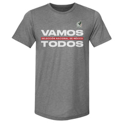 Mexico National Team 500 Level Vamos Todos Premium Tri-Blend T-Shirt - Gray