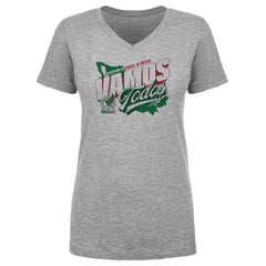 Mexico National Team 500 Level Women's Vamos Todos Country V-Neck T-Shirt - Heather Gray