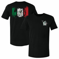 Mexico National Team 500 Level Grunge Flag F&B T-Shirt - Black