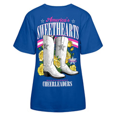 Cheerleaders Women's Sweetheart Boots T-Shirt - Dallas Cowboys