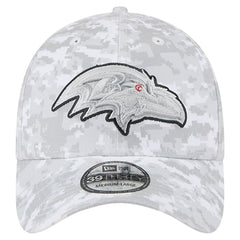 2025 Salute to Service Digital Camo Fan Pack 39THIRTY Flex Hat - Baltimore Ravens