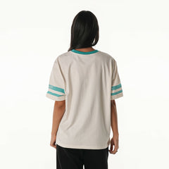 The Wild Collective Women's Vintage Drop Shoulder Oversized Boyfriend T-Shirt - Miami Dolphins