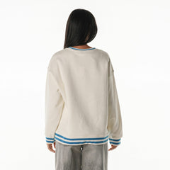 The Wild Collective Women's Oversized Vintage French Terry Sweatshirt - Detroit Lions