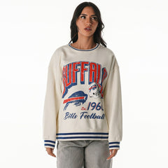 The Wild Collective Women's Oversized Vintage French Terry Sweatshirt - Buffalo Bills