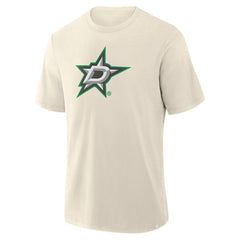 NHL Cream Dallas Stars Fanatics Stadium Slub T-Shirt