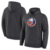 NHL Heather Charcoal New York Islanders Fanatics Essential Hoodie