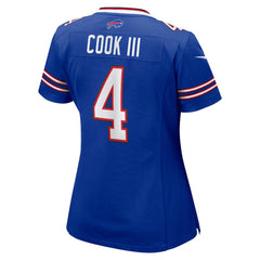 James Cook III Women's Team Game Jersey - Buffalo Bills