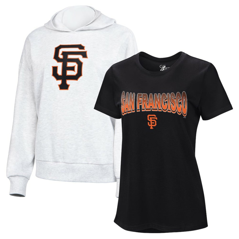 MLB San Francisco Giants G-III 4Her by Carl Banks Women's T-Shirt and Hoodie Combo Pack