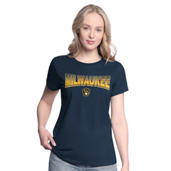 MLB Milwaukee Brewers G-III 4Her by Carl Banks Women's T-Shirt and Hoodie Combo Pack