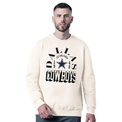 MSX by Michael Strahan Whiteout Tri-Blend Sweatshirt - Dallas Cowboys