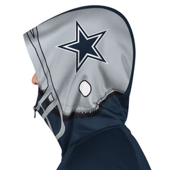 Pro Player Helmet Full-Zip Hooded Track Jacket - Dallas Cowboys