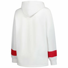NHL White Chicago Blackhawks Profile Women's Plus Size Hoodie