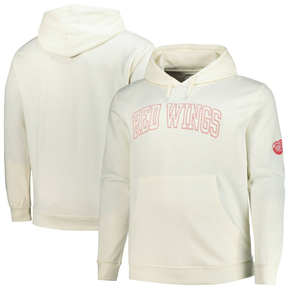 NHL Cream Detroit Red Wings Fanatics Big &Tall Stitch Hoodie