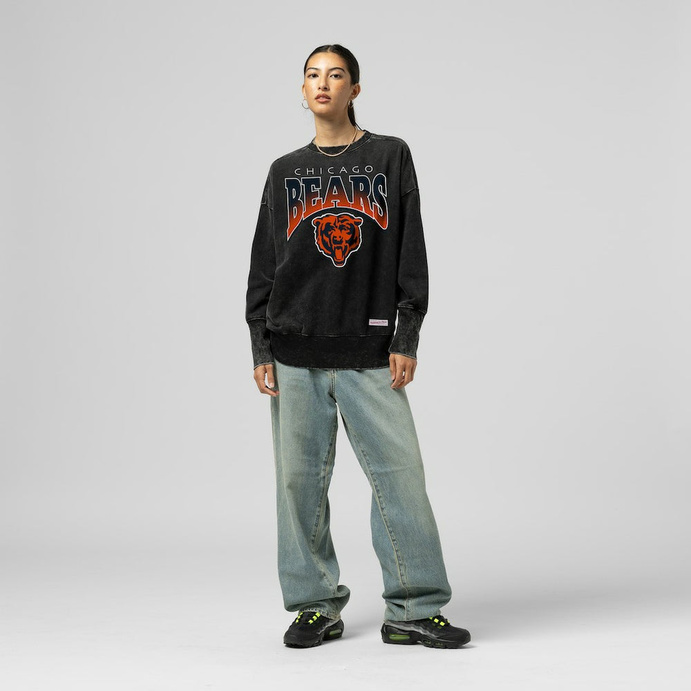 Women's Delineate Mineral Wash Crewneck Sweatshirt - Chicago Bears
