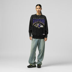 Women's Delineate Mineral Wash Crewneck Sweatshirt - Baltimore Ravens