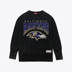 Women's Delineate Mineral Wash Crewneck Sweatshirt - Baltimore Ravens