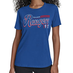 MLB Texas Rangers Starter Women's Groovy Script Team Fitted T-Shirt