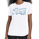 MLB Tampa Bay Rays Starter Women's Groovy Script Team Fitted T-Shirt
