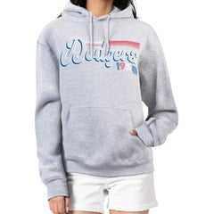 MLB Los Angeles Dodgers Starter Women's Groovy Script Team Fleece Pullover Hoodie