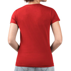 MLB Texas Rangers G-III 4Her by Carl Banks Women's Super-Slim Fit Lightweight Pinstripe Circle V-Neck T-Shirt