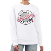 MLB Arizona Diamondbacks G-III 4Her by Carl Banks Women's Pinstripe Circle Team Fleece Pullover Sweatshirt