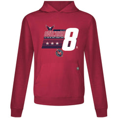 NHL Red Alexander Ovechkin Washington Capitals Levelwear NHL All-Time Leading Goal Scorer Milestone Stripes Name & Number Relay Pullover Hoodie