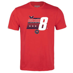 NHL Red Alexander Ovechkin Washington Capitals Levelwear Youth NHL All-Time Leading Goal Scorer Milestone Stripes Name & Number Little Richmond T-Shirt