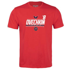NHL Red Alexander Ovechkin Washington Capitals Levelwear Youth NHL All-Time Leading Goal Scorer Milestone Name & Number Little Richmond T-Shirt