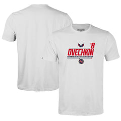 NHL White Alexander Ovechkin Washington Capitals Levelwear Youth NHL All-Time Leading Goal Scorer Milestone Name & Number Little Richmond T-Shirt