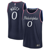 NBA Tyrese Maxey Philadelphia 76ers Youth 2025/26 City Edition Fast Break Jersey