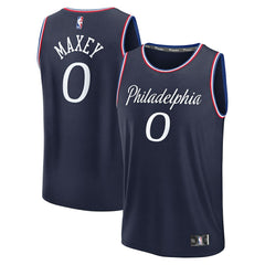 NBA Tyrese Maxey Philadelphia 76ers Youth 2025/26 City Edition Fast Break Jersey