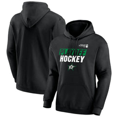 NHL Black Dallas Stars Fanatics 2025 Stanley Cup Playoffs Breakout Pullover Hoodie