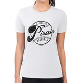 MLB Pittsburgh Pirates G-III 4Her by Carl Banks Women's Super-Slim Fit Lightweight Distressed Baseball Team T-Shirt