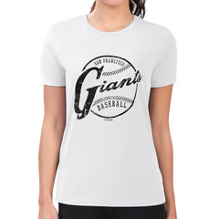 MLB San Francisco Giants G-III 4Her by Carl Banks Women's Super-Slim Fit Lightweight Distressed Baseball Team T-Shirt