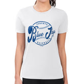 MLB Toronto Blue Jays G-III 4Her by Carl Banks Women's Super-Slim Fit Lightweight Distressed Baseball Team T-Shirt