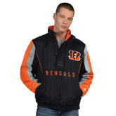 Starter Thursday Night Gridiron Half-Zip Jacket - Cincinnati Bengals