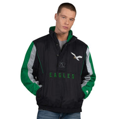 Starter Thursday Night Gridiron Vintage Logo Half-Zip Jacket - Philadelphia Eagles