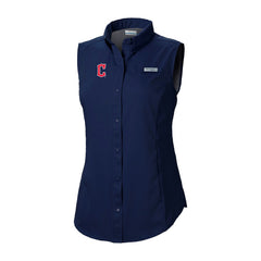 MLB Cleveland Guardians Columbia Women's Tamiami Sleeveless Shirt