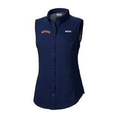 MLB Houston Astros Columbia Women's Tamiami Sleeveless Shirt