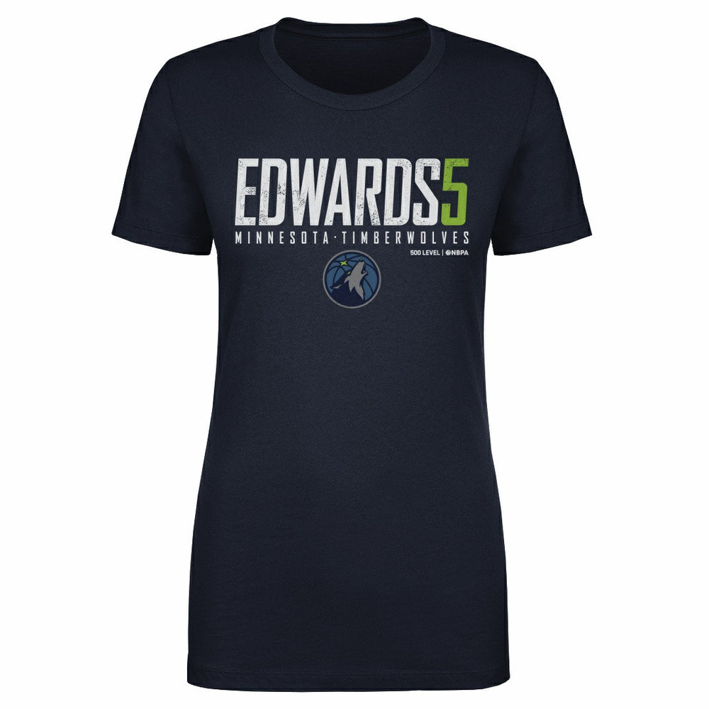 NBA Anthony Edwards Minnesota Timberwolves 500 Level Women's Elite T-Shirt